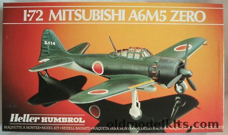 Heller 1/72 Mitsubishi A6M5 Zero - IJN Squadron 1943, 80265 plastic model kit